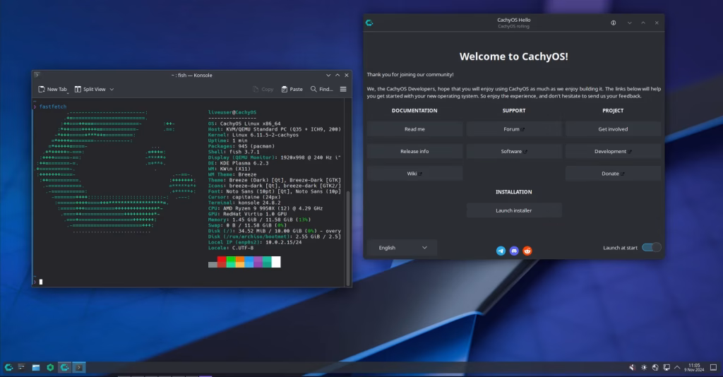 Cachy OS KDE